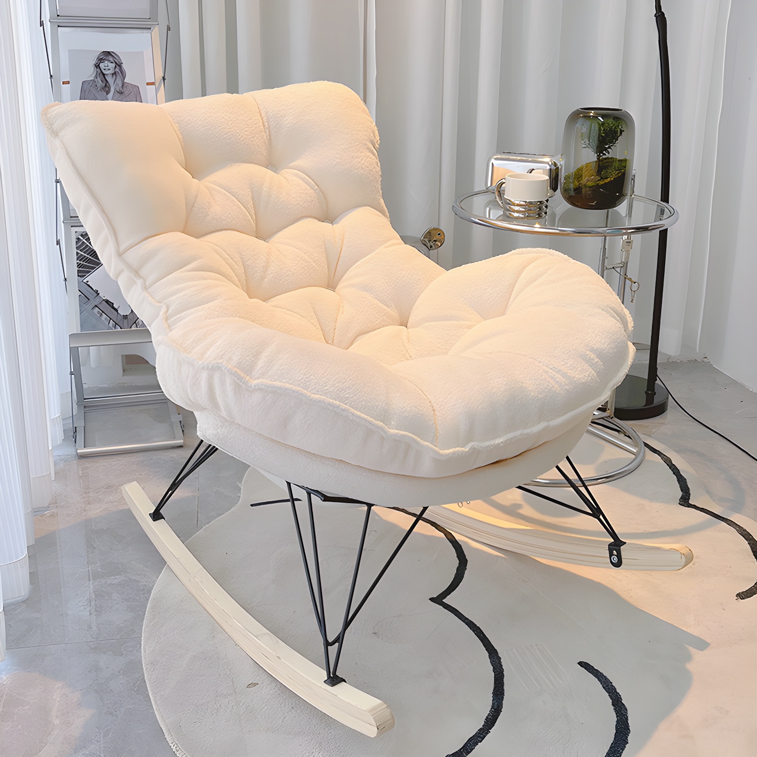 Tufted Rocking Chair | Ormau - image 11