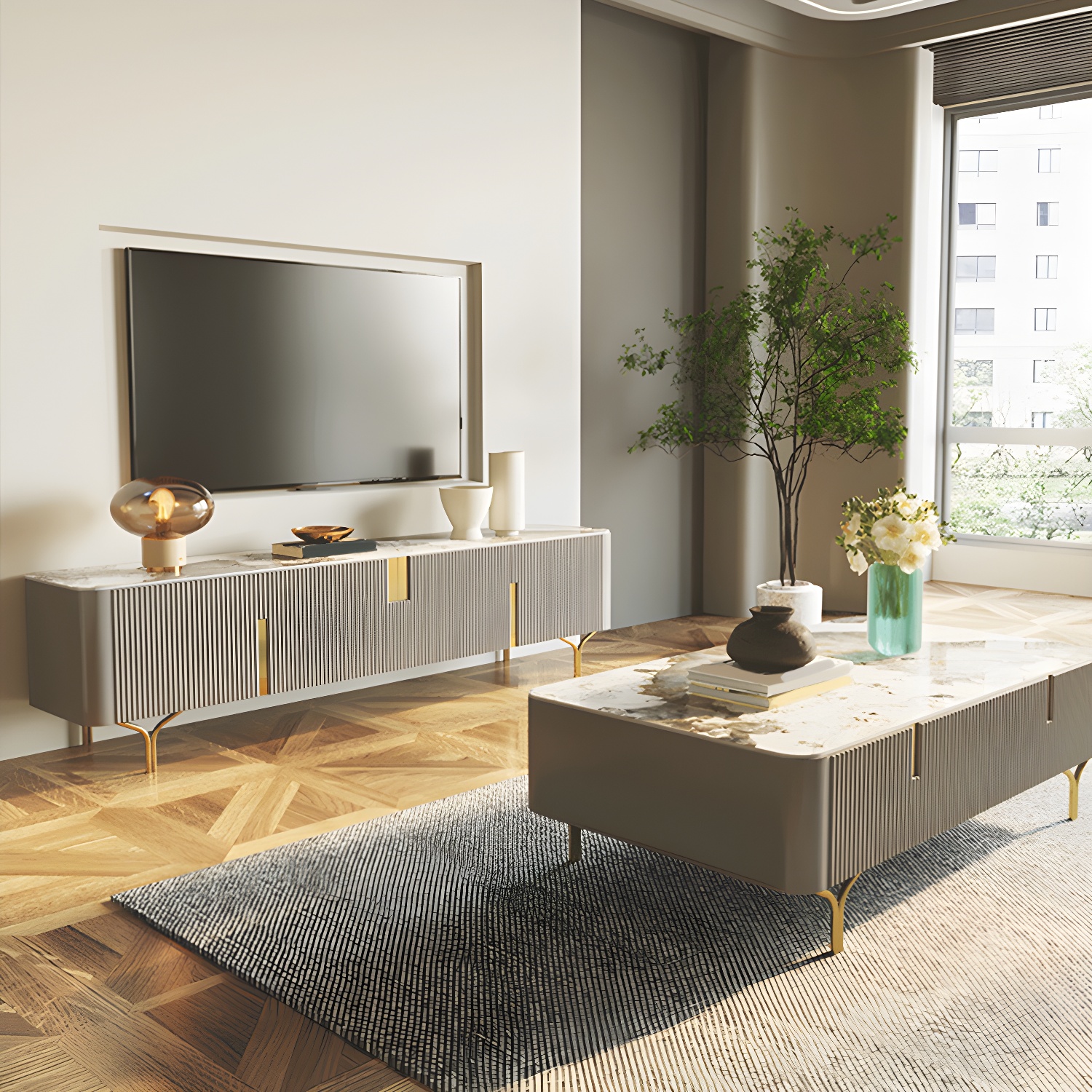 Enclosed Stone TV Stand | Ormau - image 4