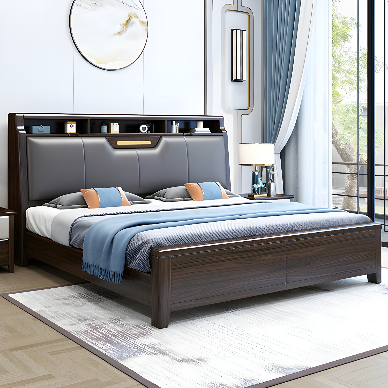 Upholstered Wood Bed | Ormau - image 2