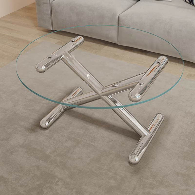 Sleek Glass & Steel Coffee Table | Ormau - image 17