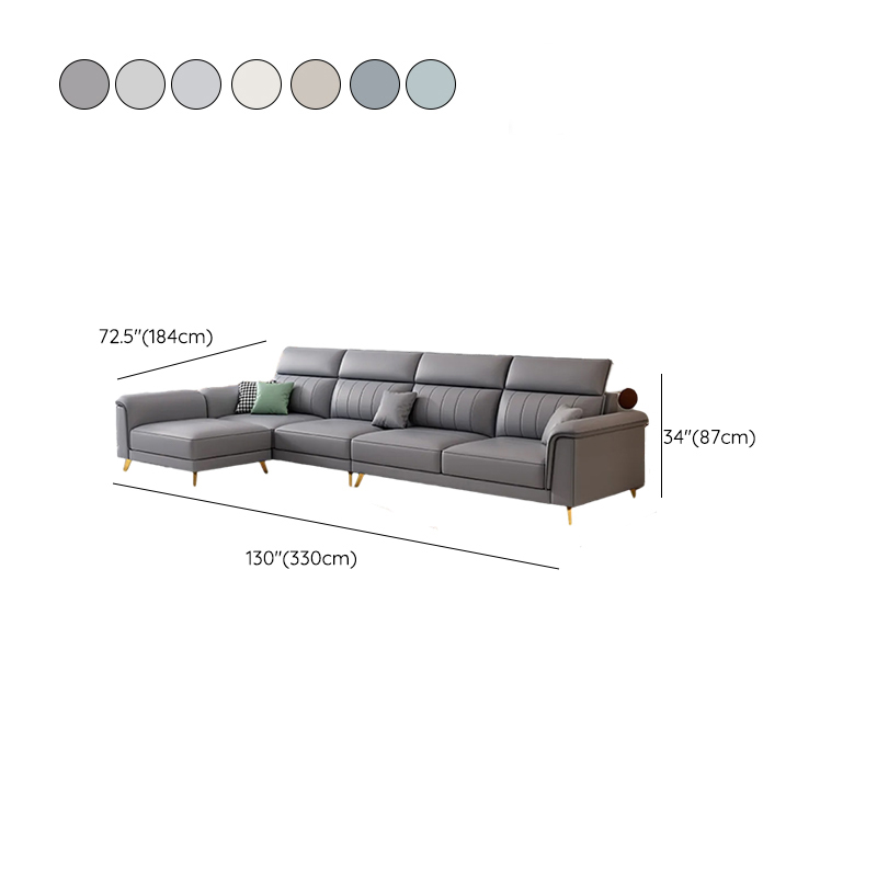 Modern Flared-Arm Sectional | Ormau - image 24