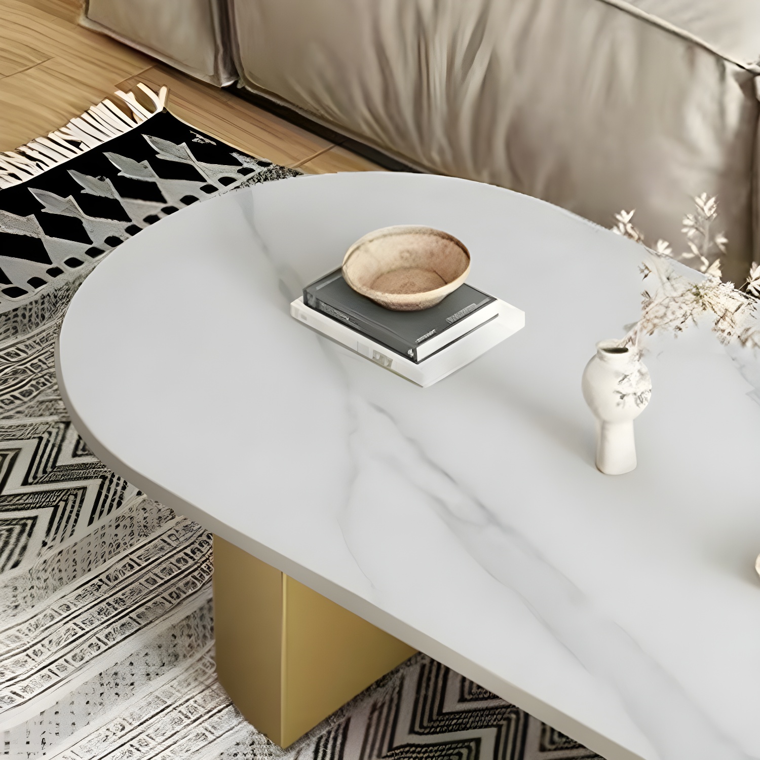 Oval Stone Coffee Table | Ormau - image 8