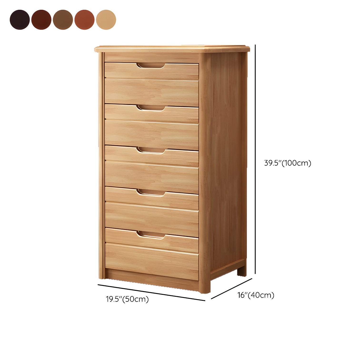 Wood Dresser | Narrow Vertical Design | Ormau - image 17