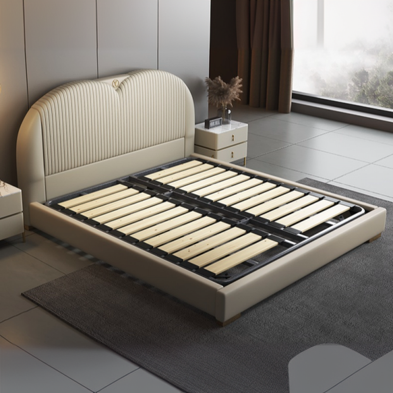 Solid Beige Storage Bed | Ormau - image 16
