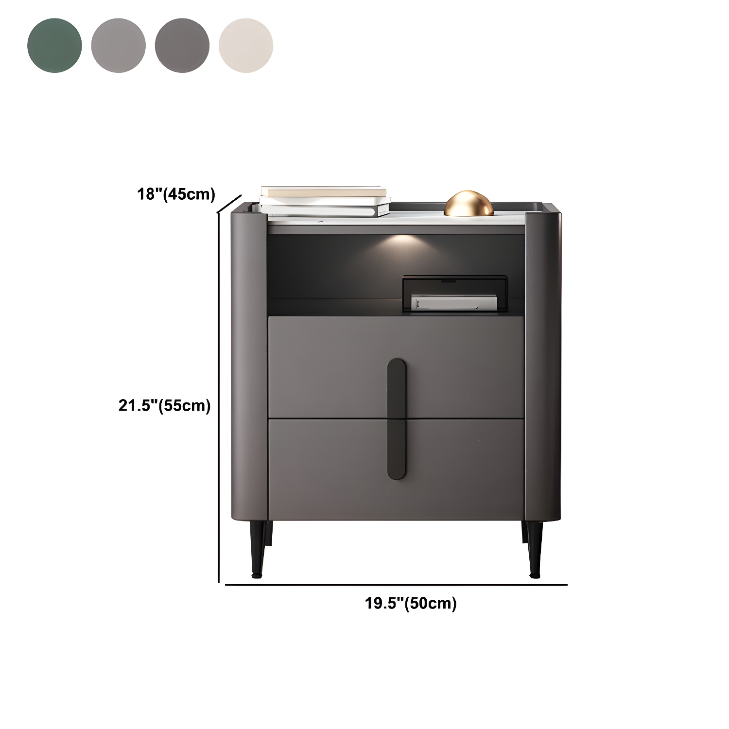 2-Drawer Nightstand | Ormau - image 15
