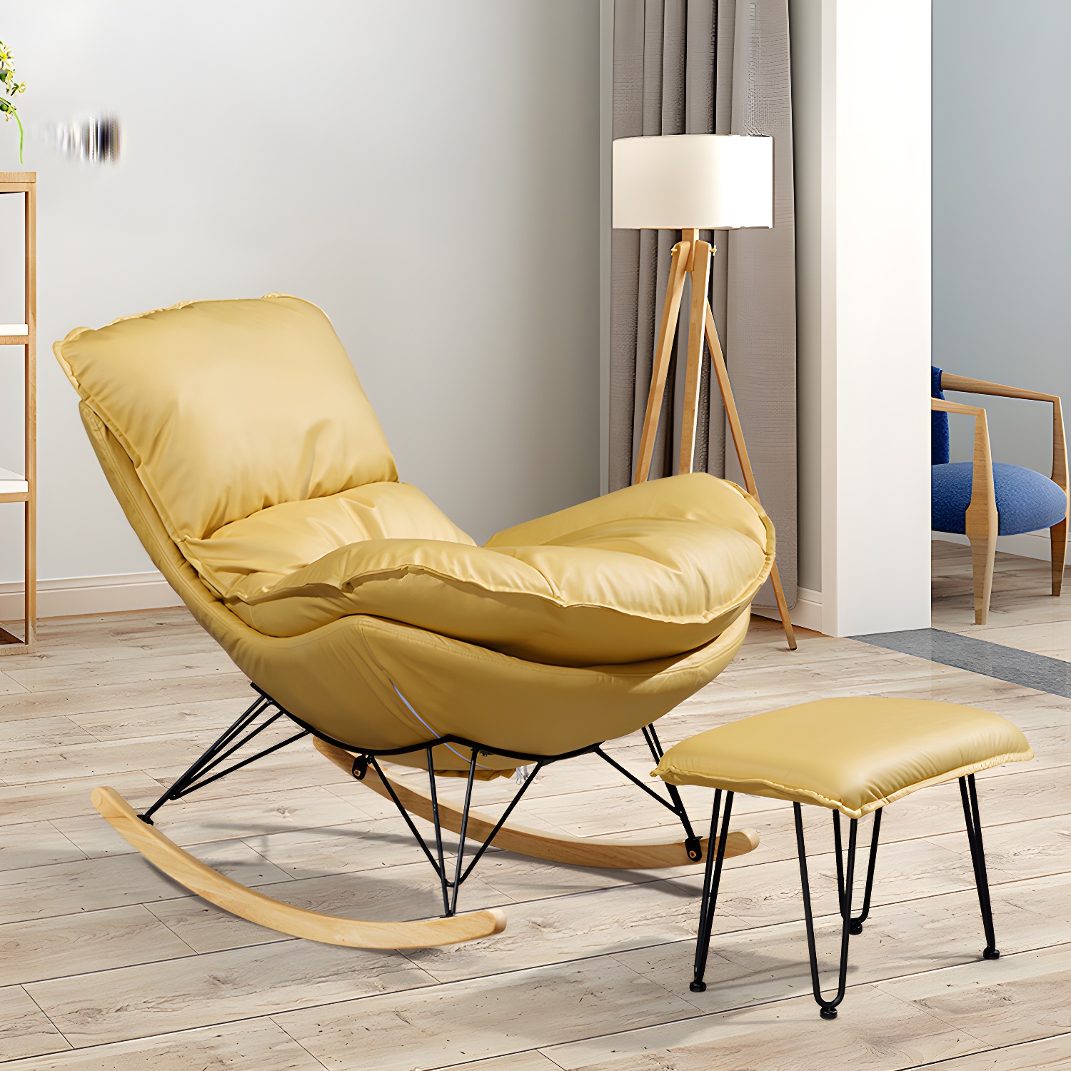 Spindle Rocker & Ottoman | Ormau - image 2