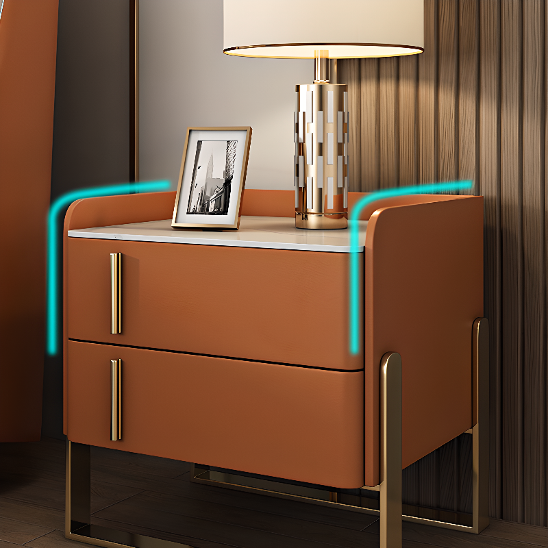 Drawer Nightstand with Stone Top | Ormau - image 14