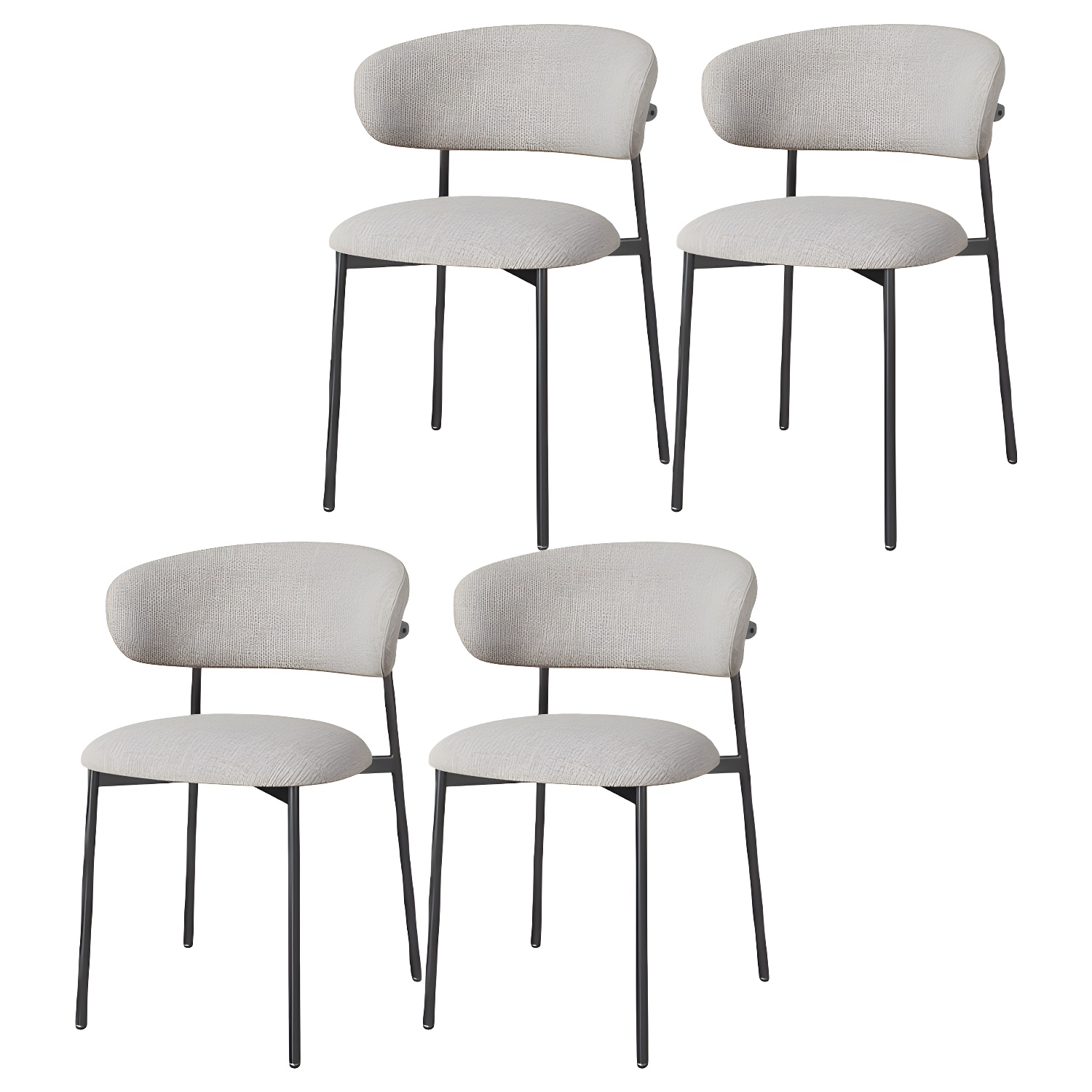 Upholstered Dining Chair Set | Ormau - image 19