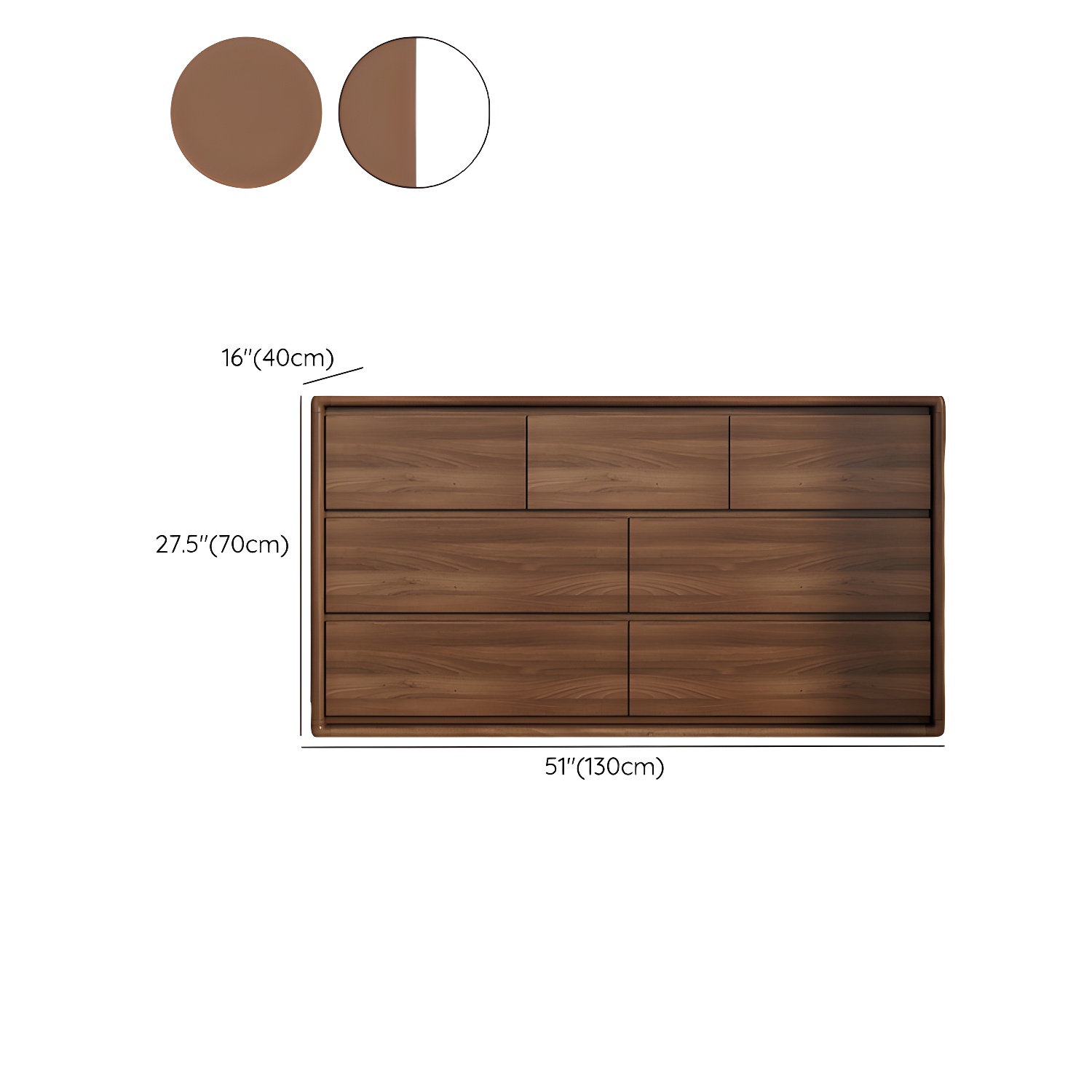 Modern Walnut Dresser | Ormau - image 13