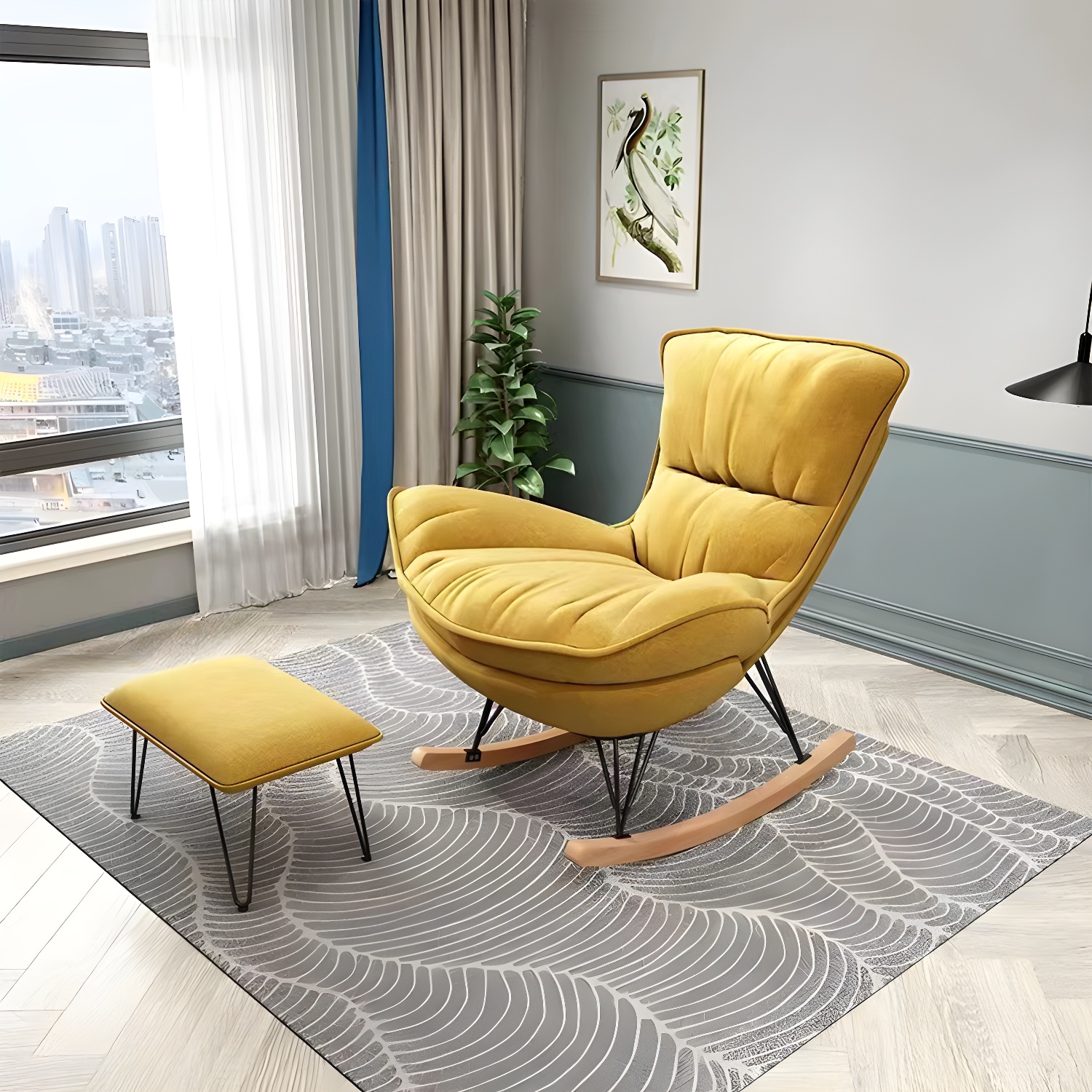 Glam Rocker & Ottoman | Ormau - image 10
