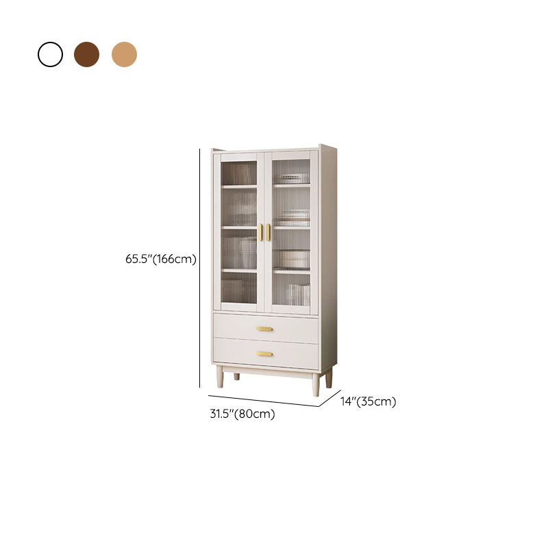 Solid Wood Accent Cabinet with Glass Door | Ormau - image 14