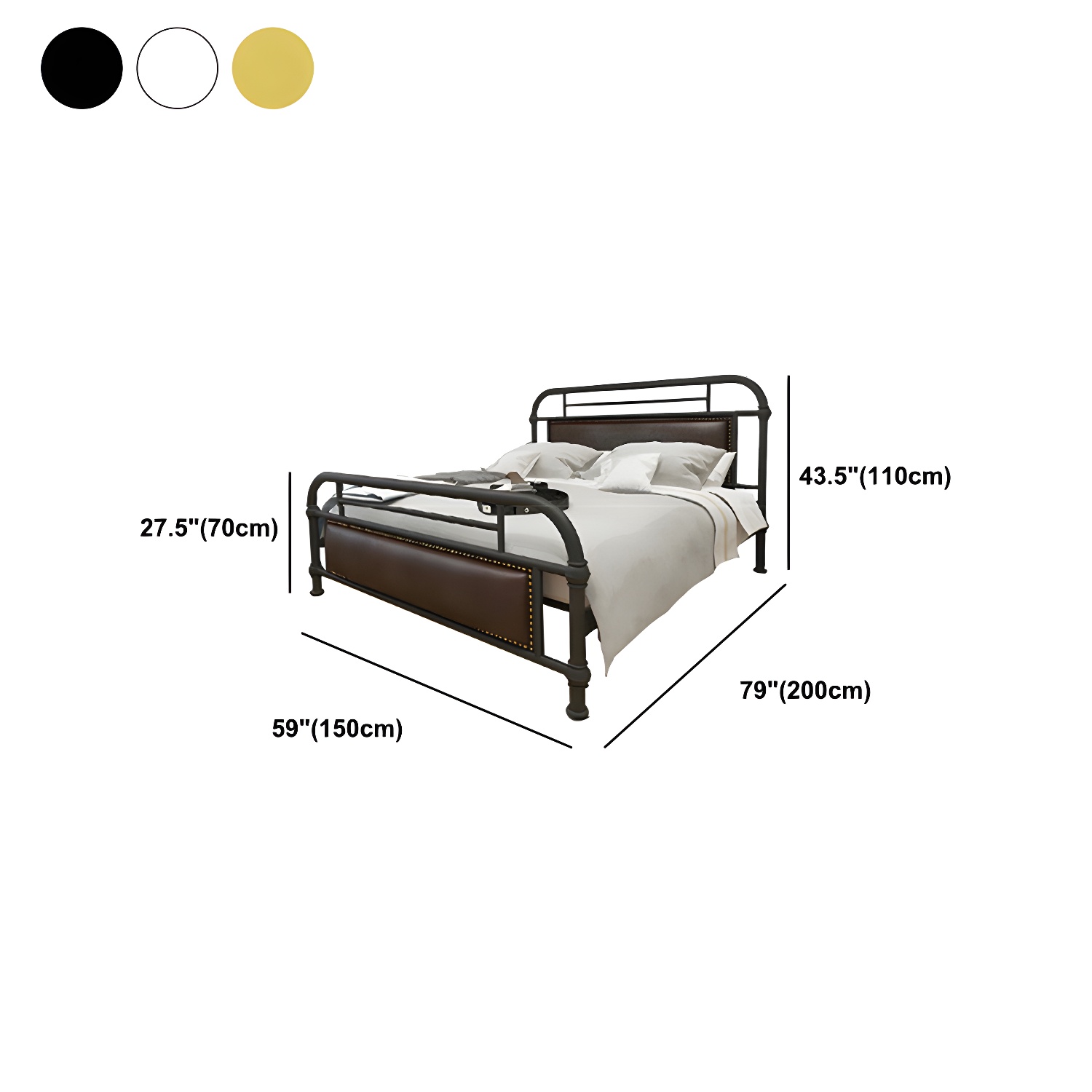 Nailhead Upholstered Bed | Ormau - image 15