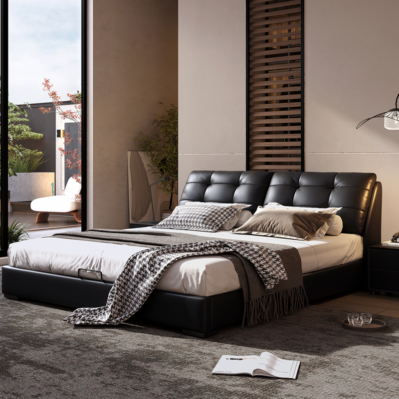 Button-Tufted Platform Bed | Ormau - image 1