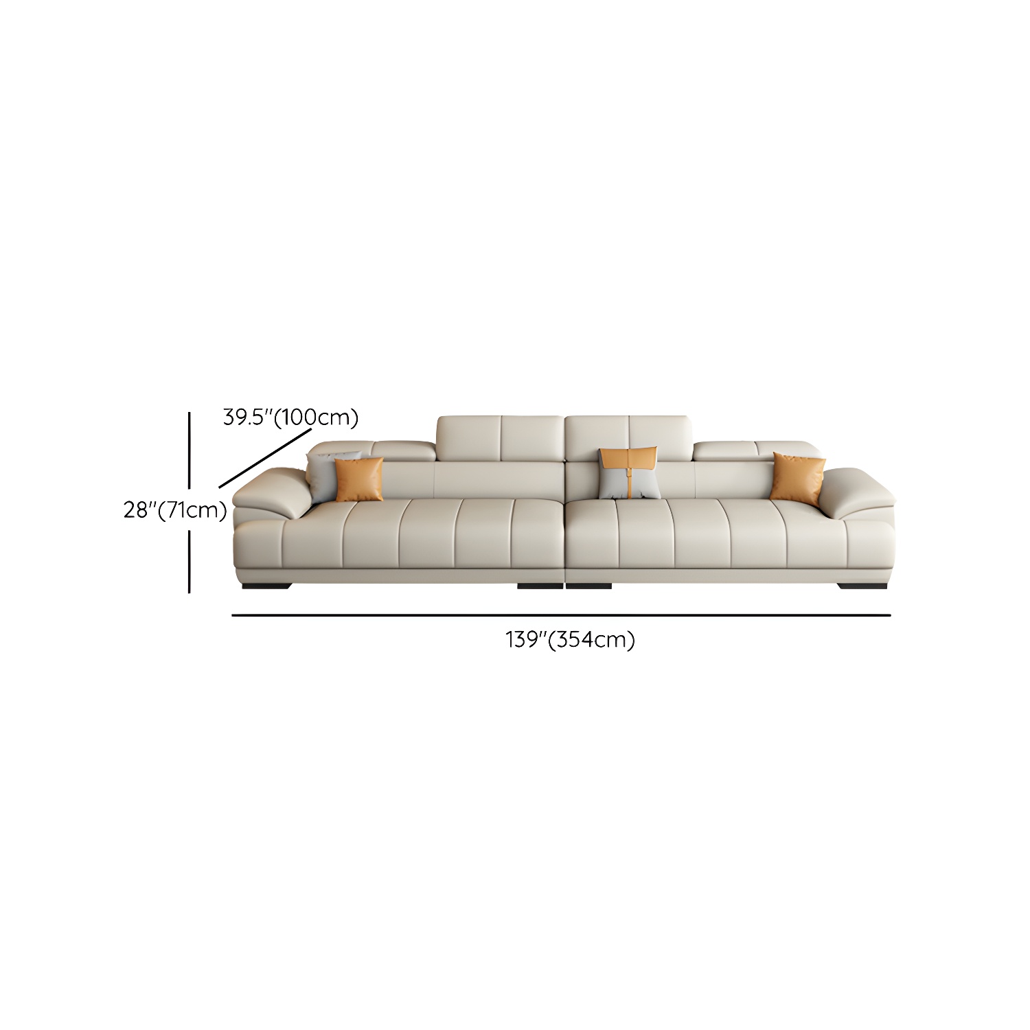 Elegant Leather Sectional | Ormau - image 14