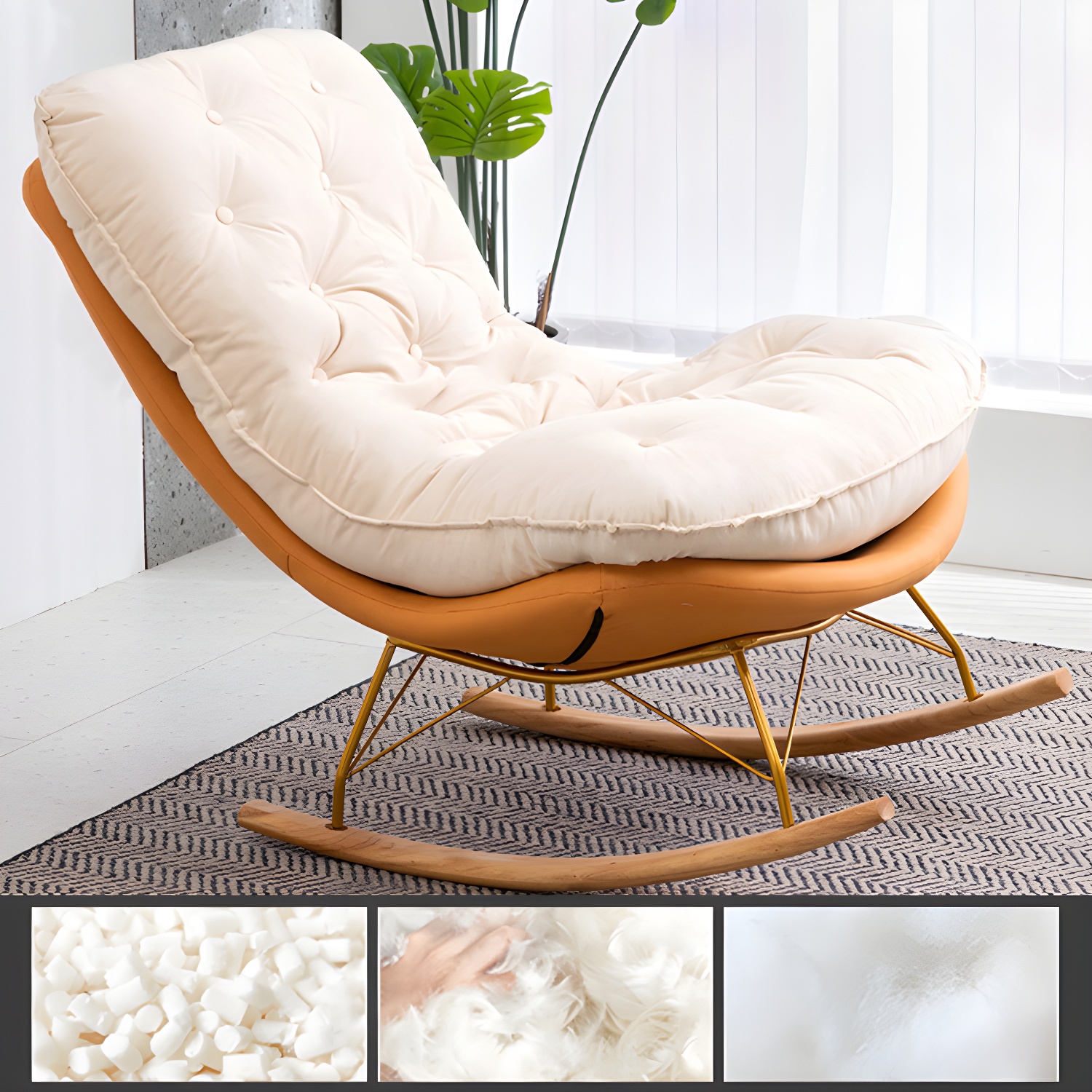 Tufted Rocking Chair | Ormau - image 32