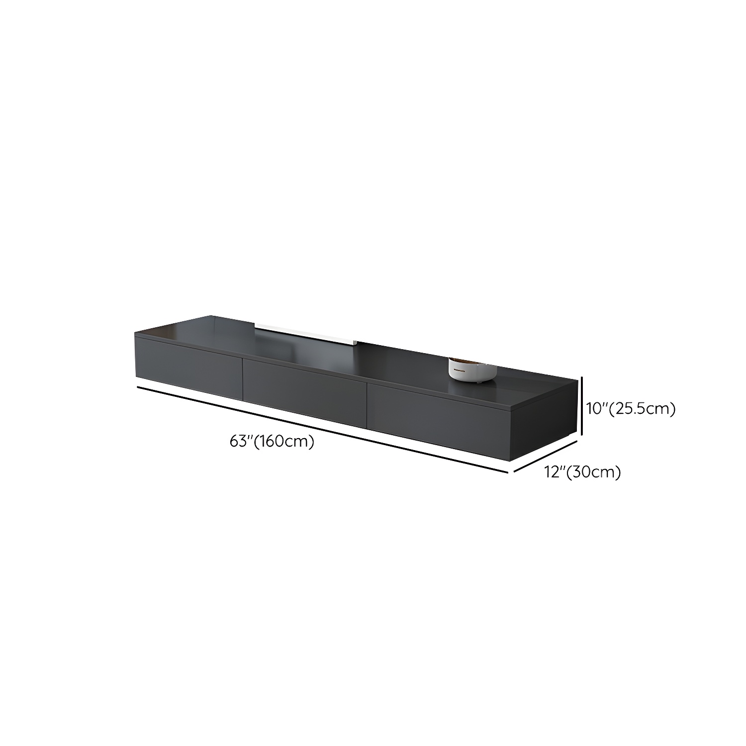 Black Low TV Stand | Ormau - image 11