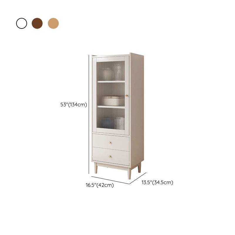 Solid Wood Accent Cabinet with Glass Door | Ormau - image 12