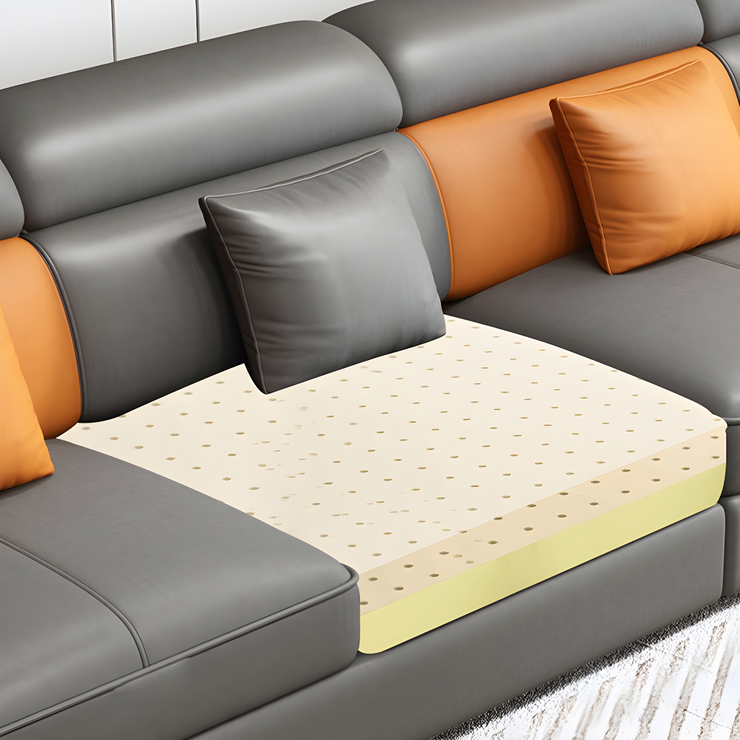 Modern L-Shape Sectional Sofa | Ormau - image 15