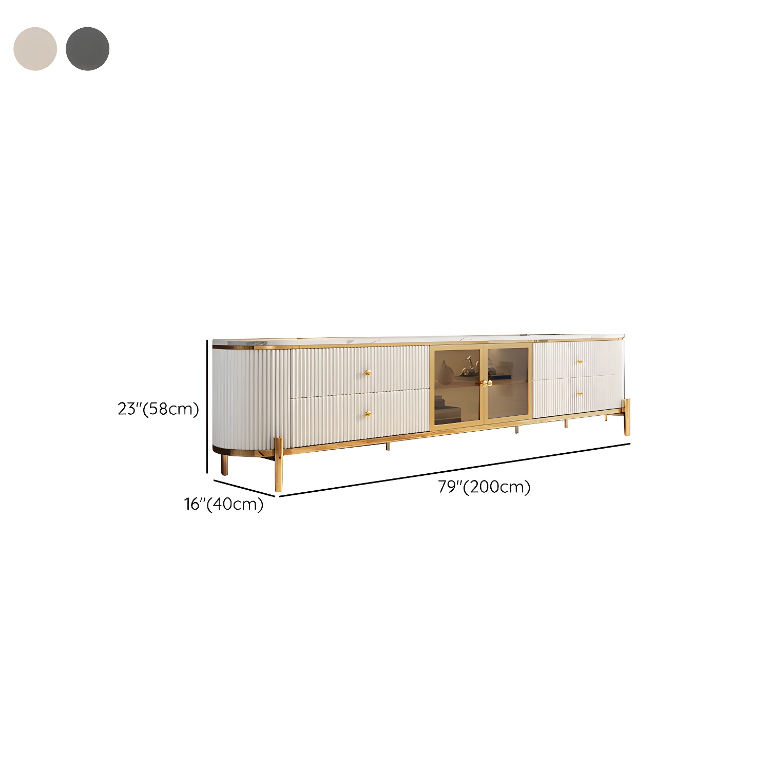 Modern Stone Media Console | Ormau - image 12