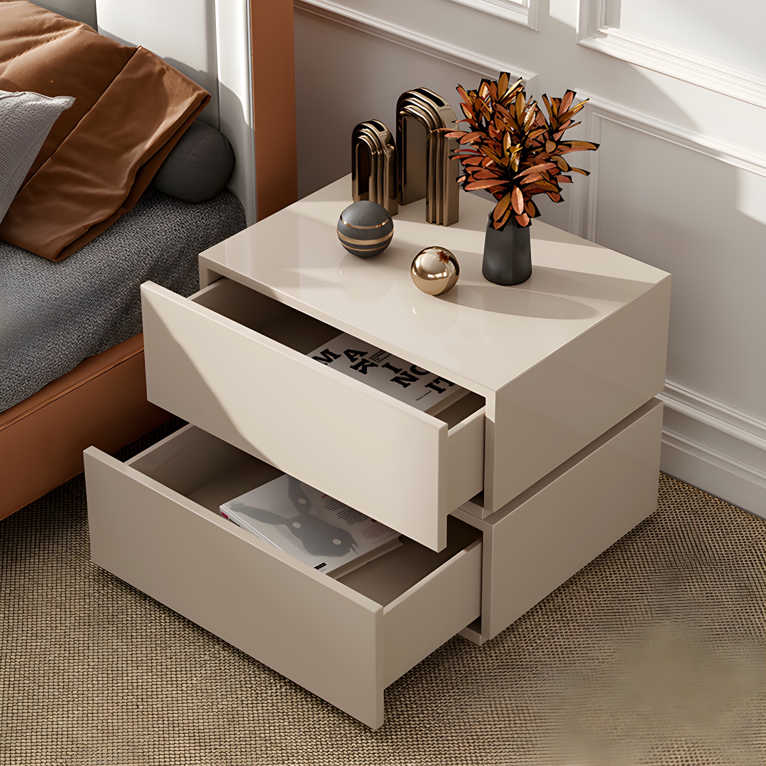 Modern Drawer Nightstand | Ormau - image 14