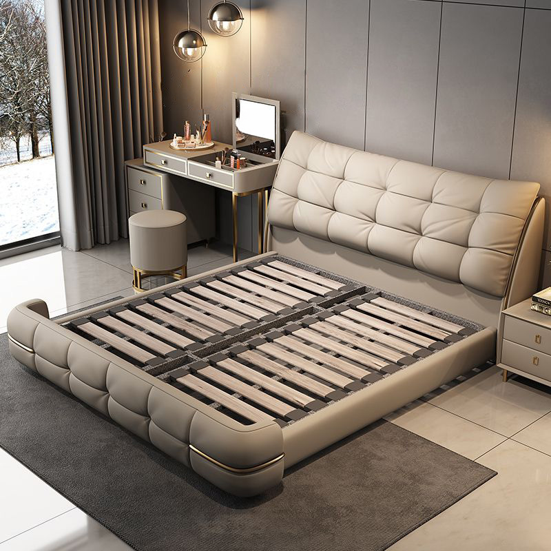 Solid Beige Storage Bed | Ormau - image 15