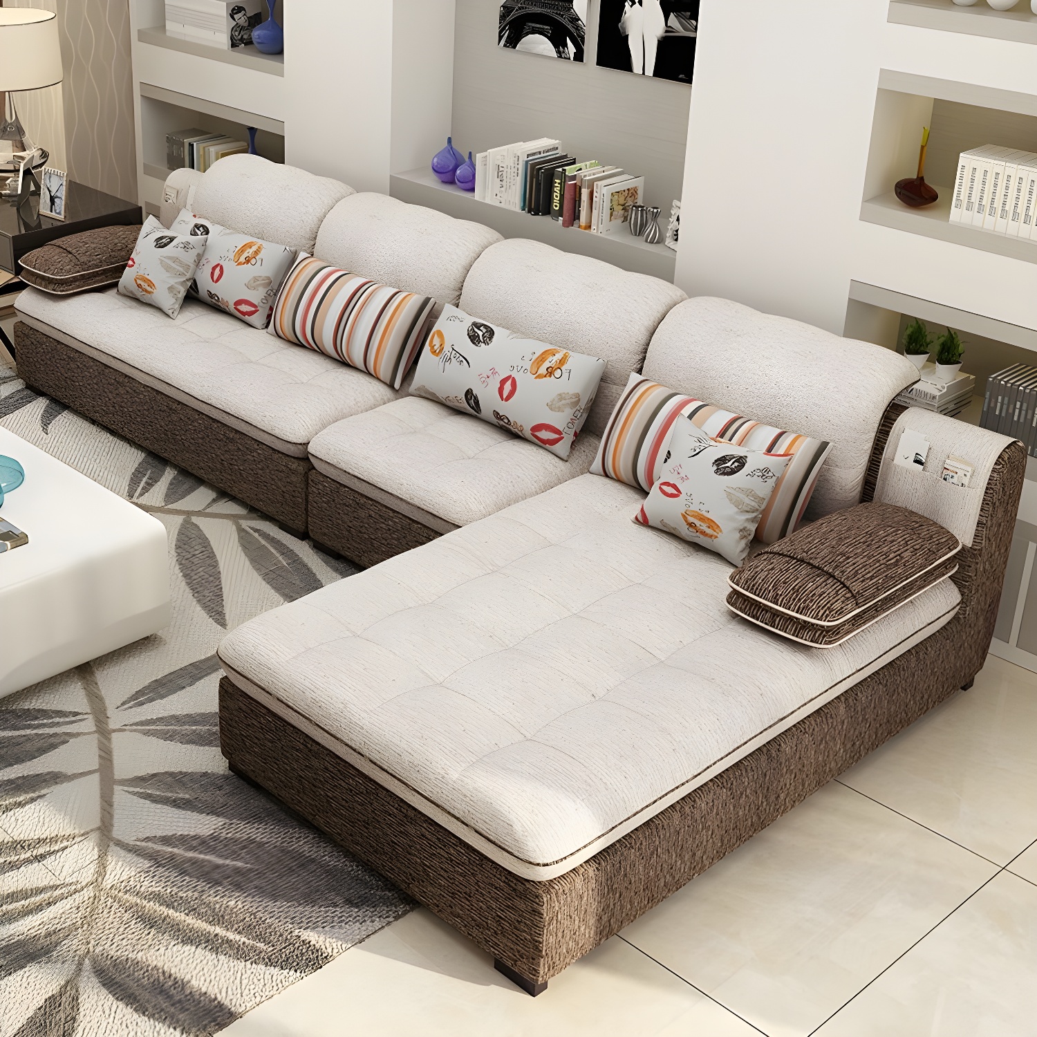Modern L-Shape Sectional Sofa | Ormau - image 20