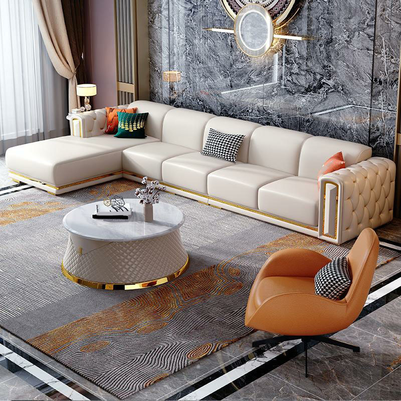 Glam Leather Sectional | Ormau - image 3
