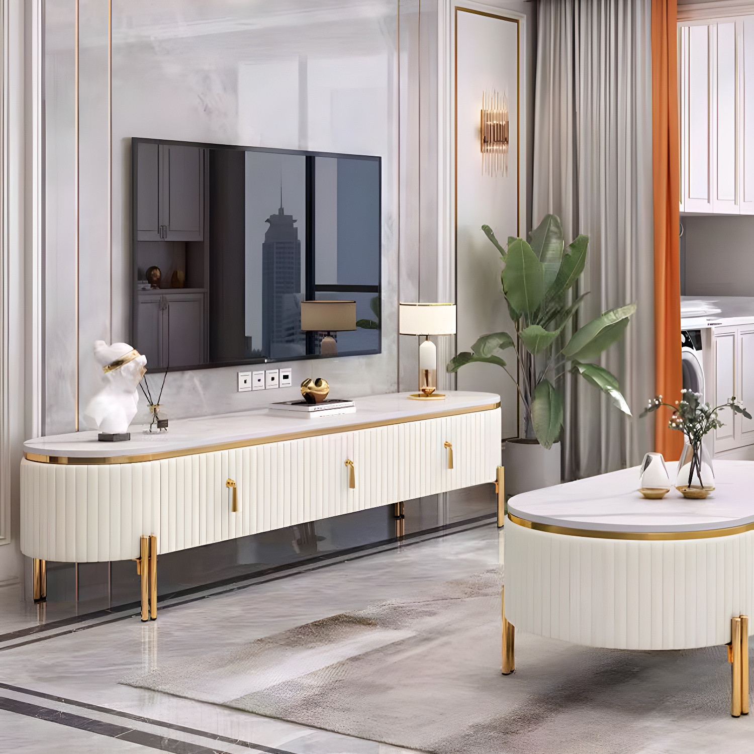 White Stone TV Stand | Ormau - image 2