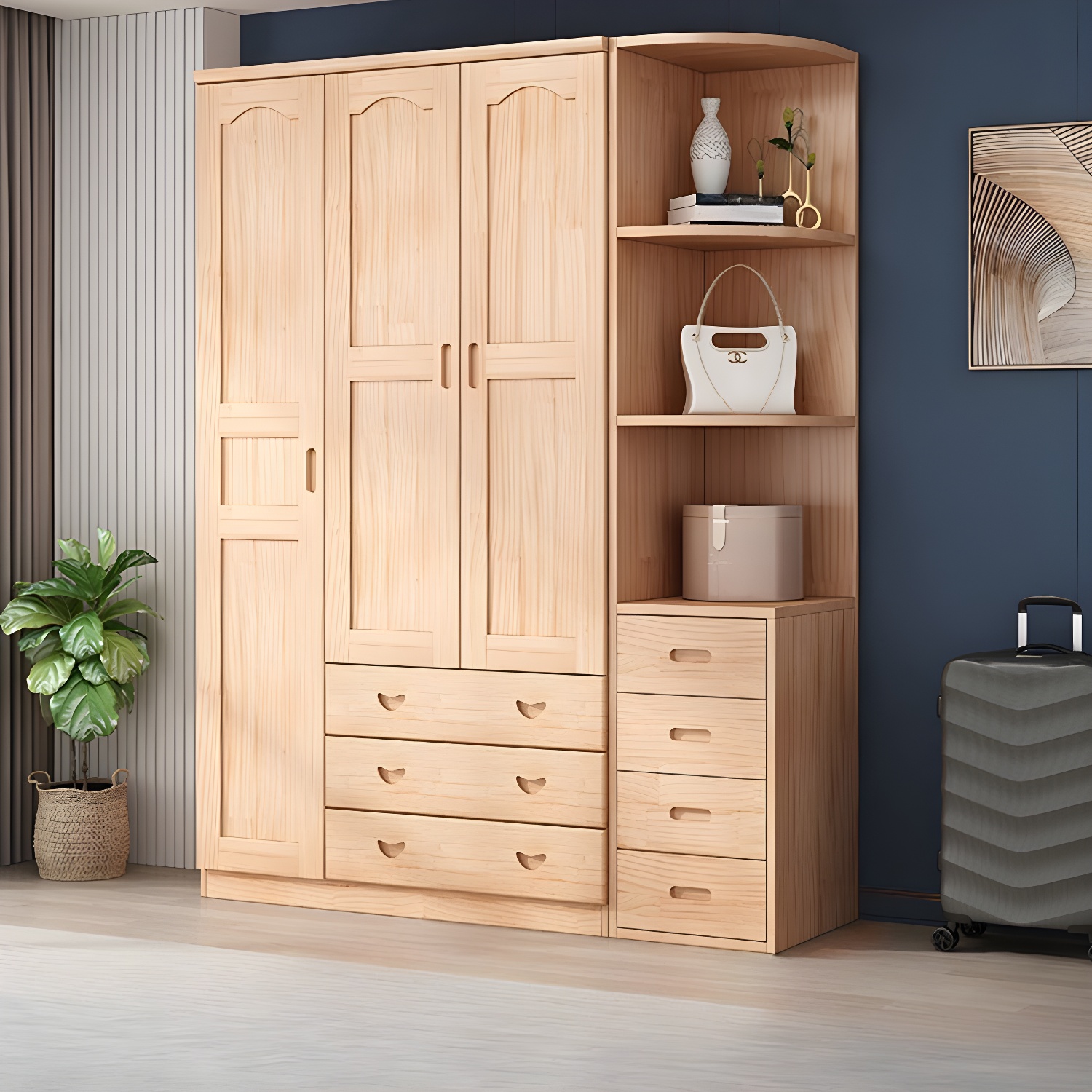 Scandinavian Wood Armoire | Ormau - image 47