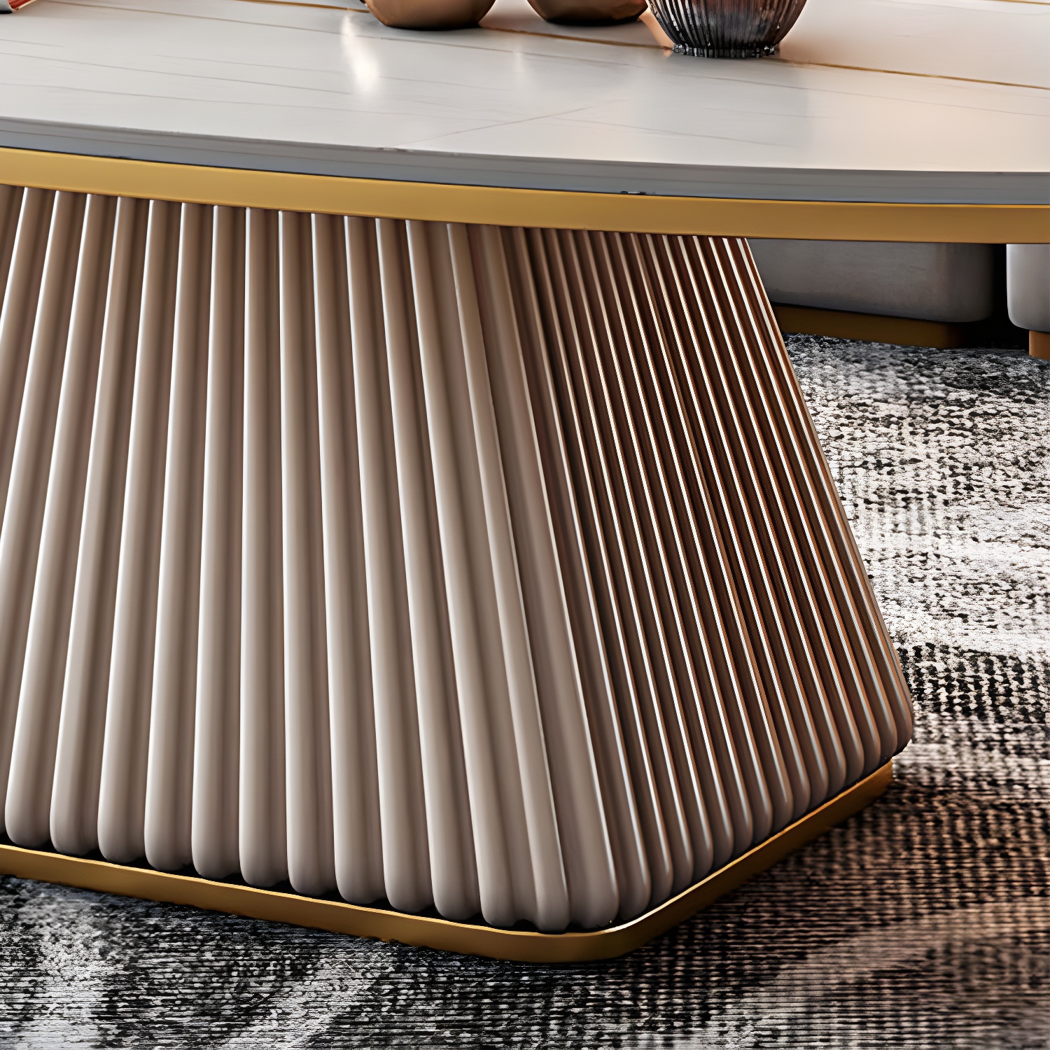 Elliptical Stone Coffee Table | Ormau - image 10