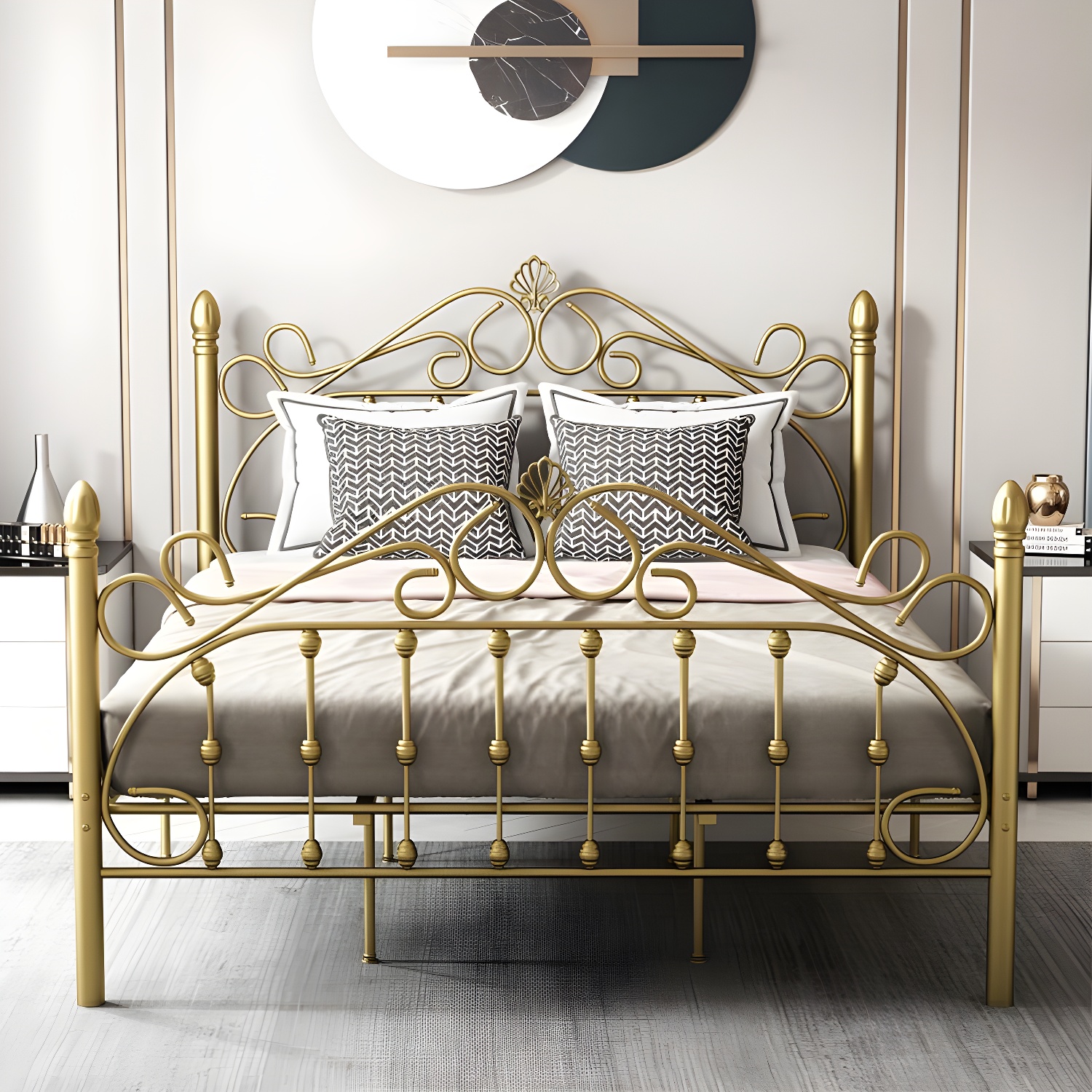Industrial Iron Bed | Ormau - image 2