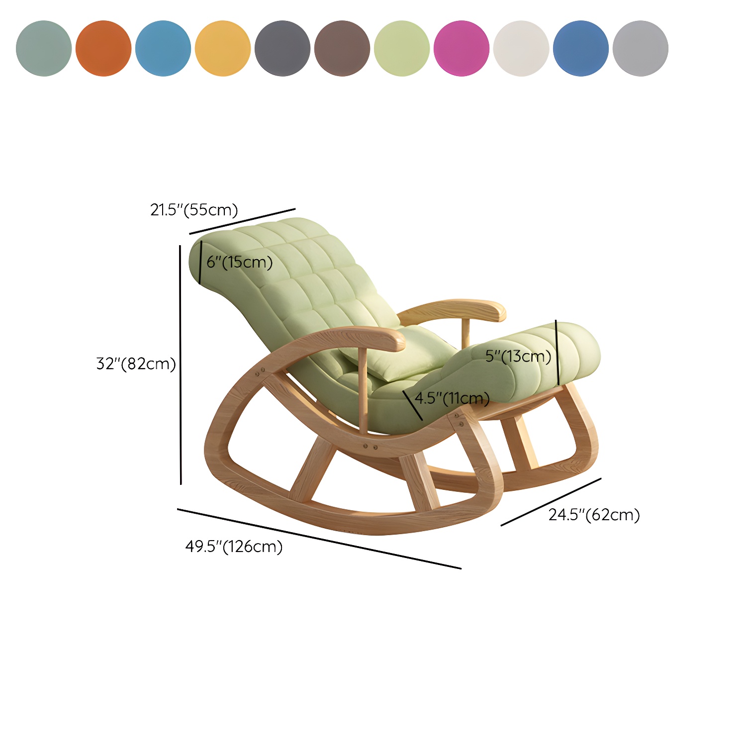Upholstered Rocking Chair | Ormau - image 18