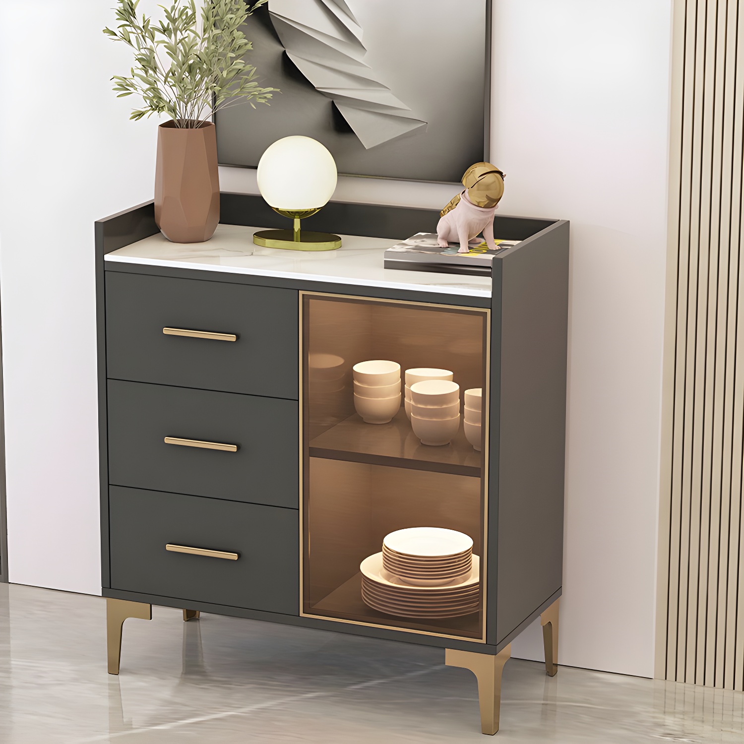 Glam Wood Sideboard | Ormau - image 1