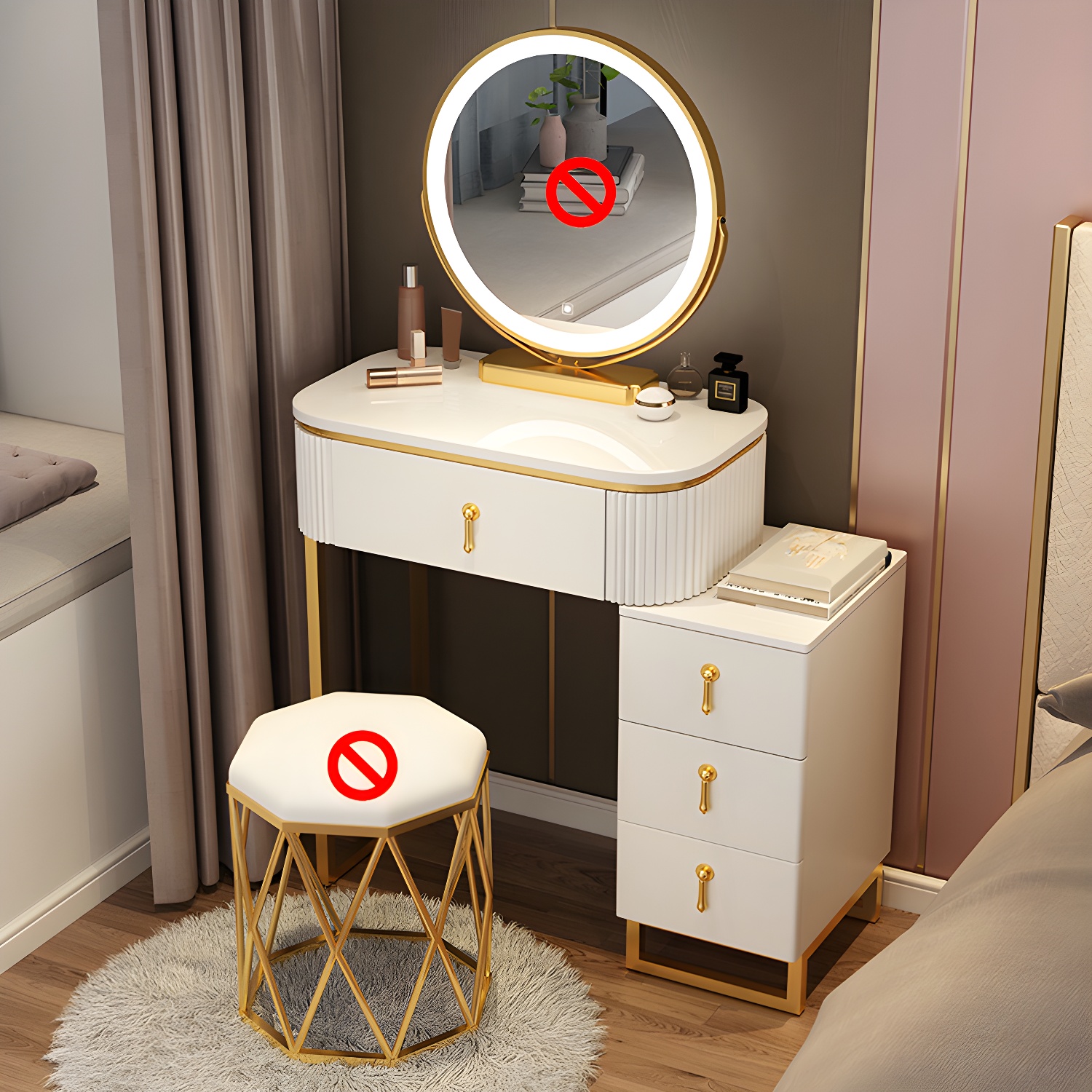Glam Lighted Vanity | Ormau - image 3