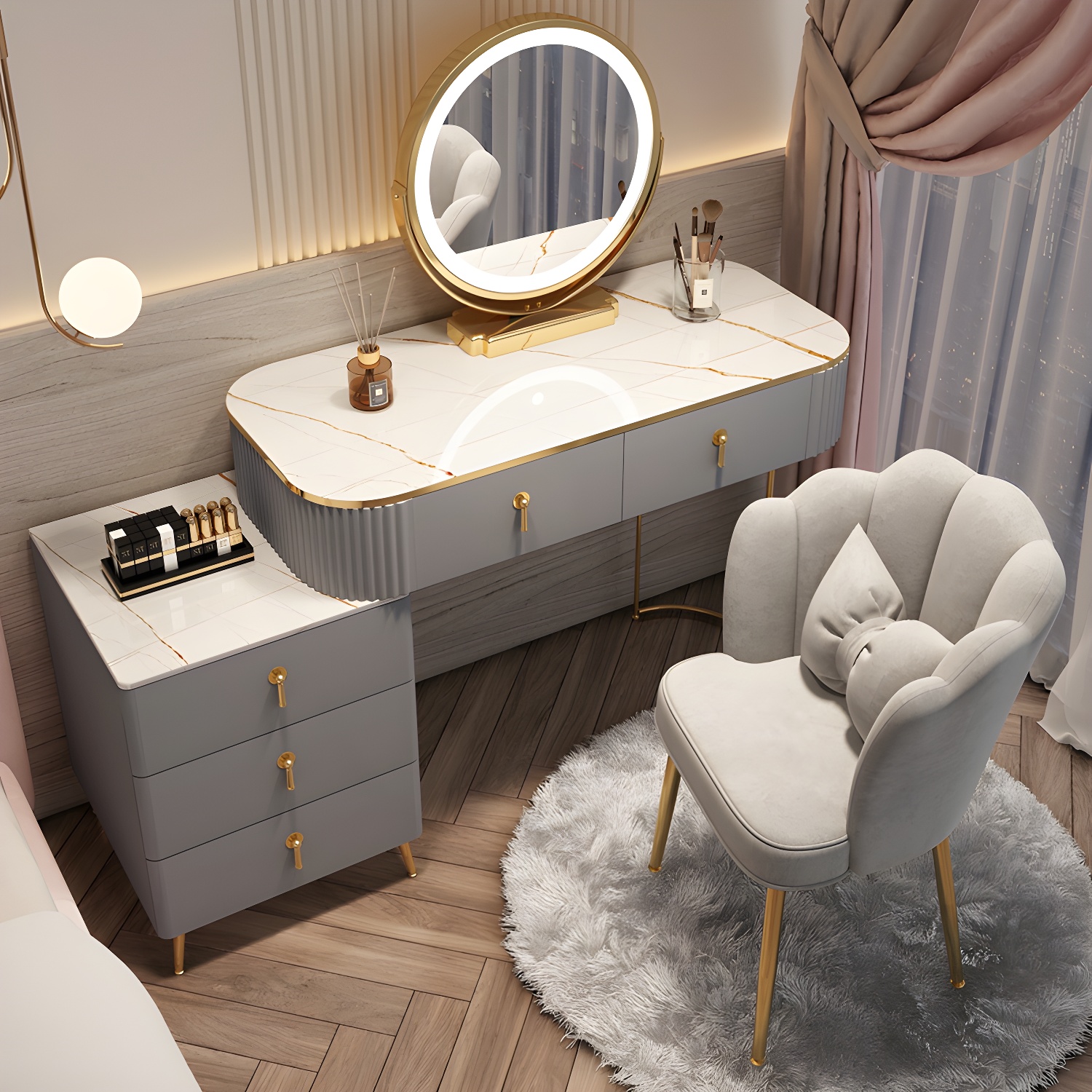 Mirrored Vanity Desk | Ormau - image 33