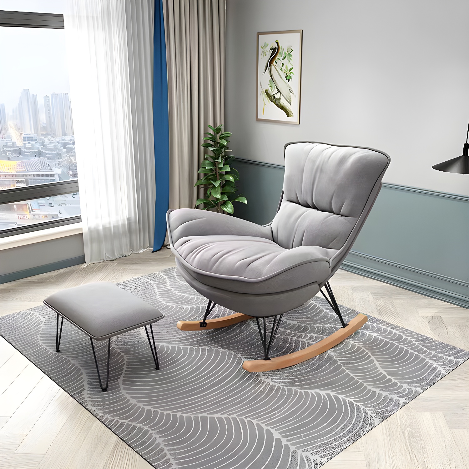 Glam Rocker & Ottoman | Ormau - image 5