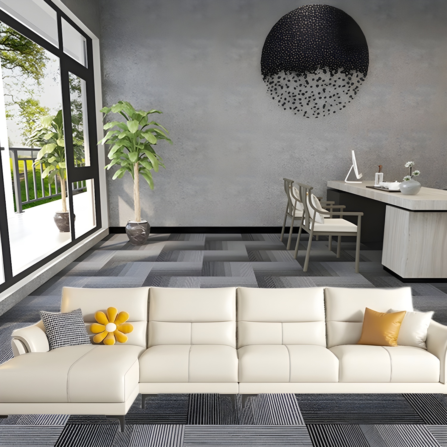 Contrast Sectional Sofa | Ormau - image 2