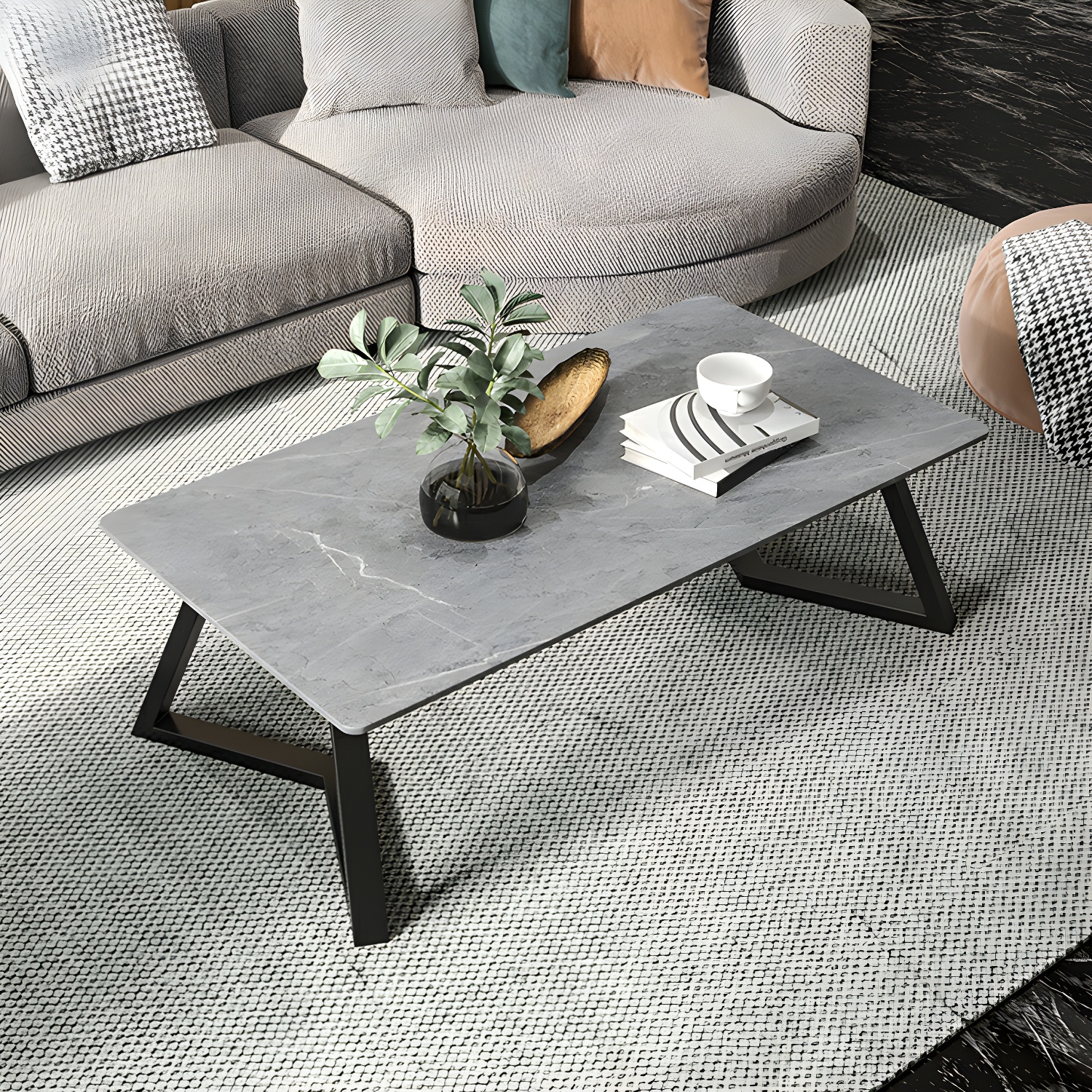 Stone & Iron Coffee Table | Ormau - image 2
