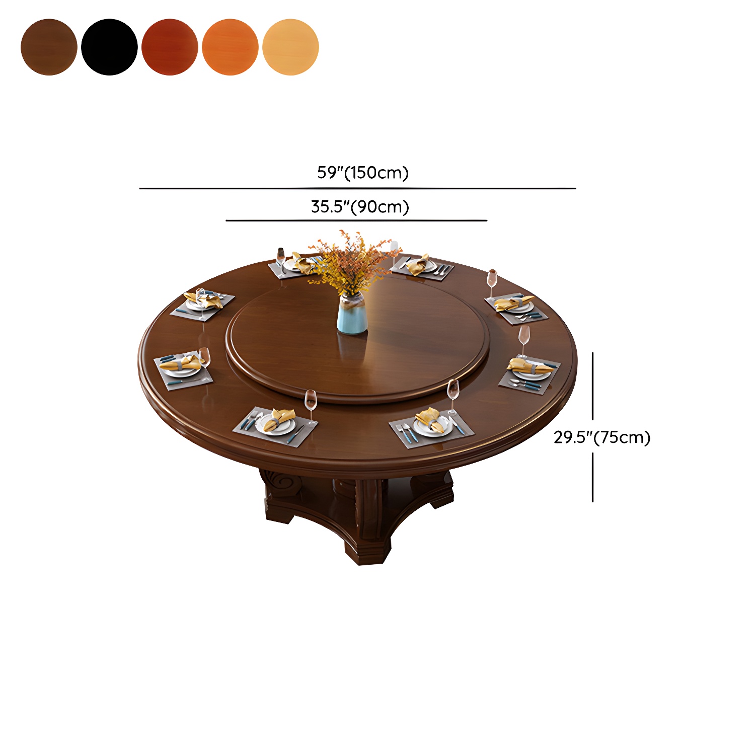 Turntable Dining Table | Ormau - image 25