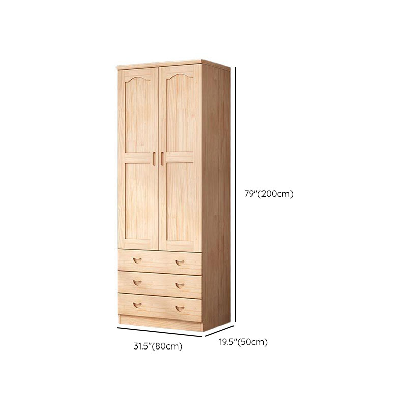 Natural Pine Wardrobe Armoire | Ormau - image 13
