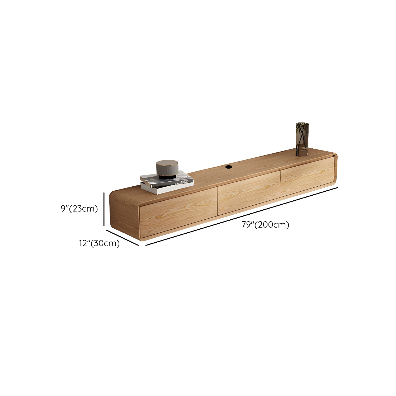 Wood Media Console | Ormau - image 26