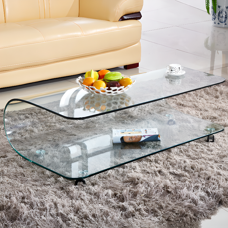 Transparent Wheel Coffee Table | Ormau - image 10