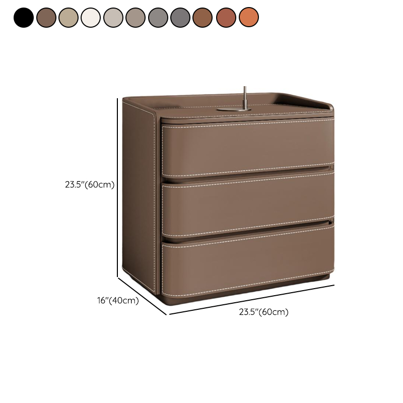Leather 3-Tier Nightstand | Ormau - image 21