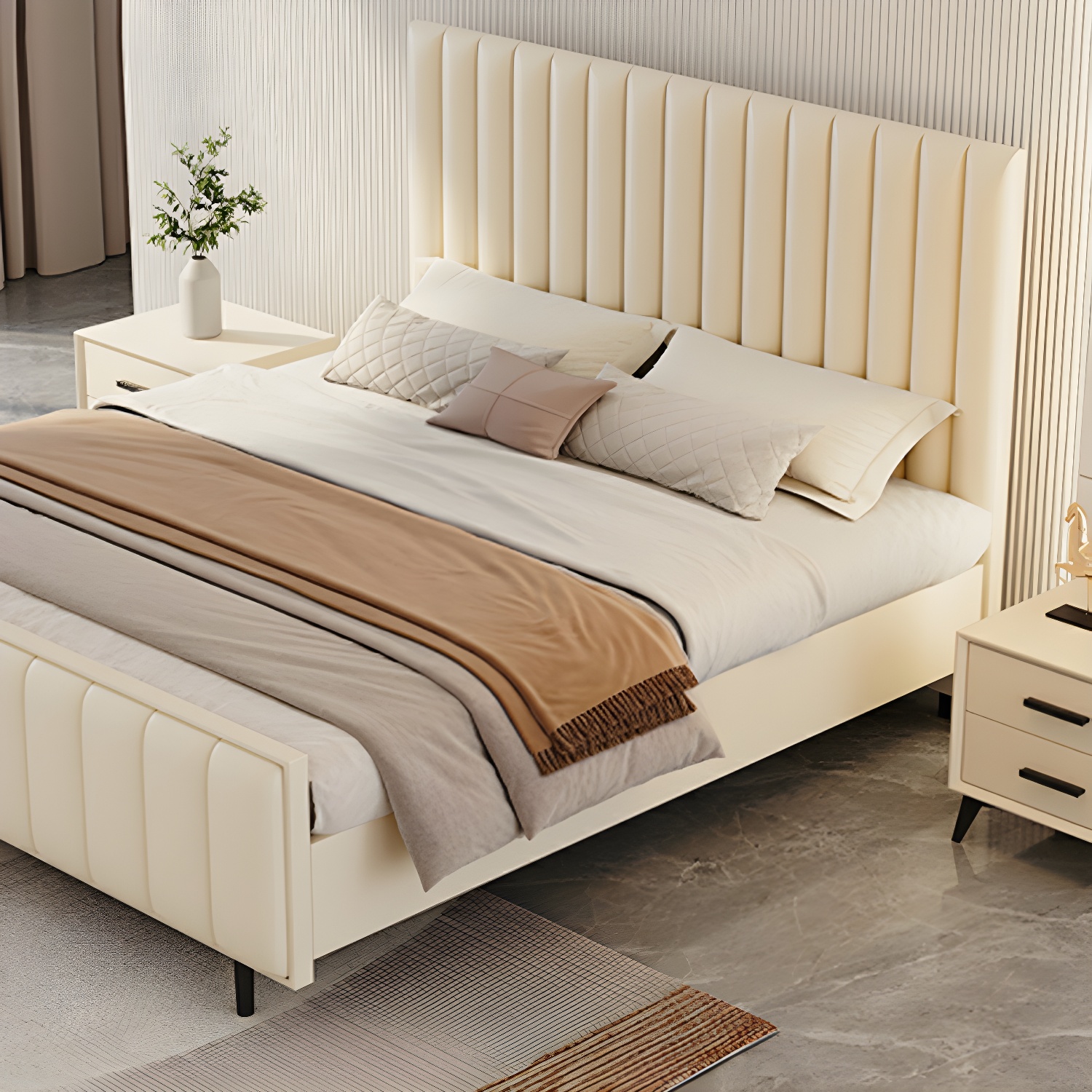 Pine Bed Headboard | Modern Freestanding | Ormau - image 18
