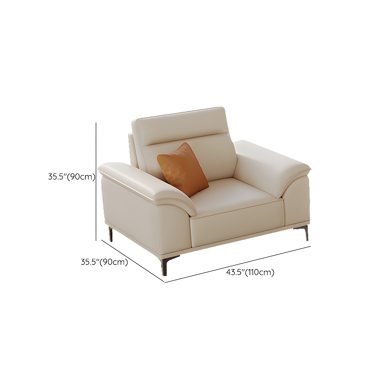 Modern Sofa with Ottoman | Ormau - image 9