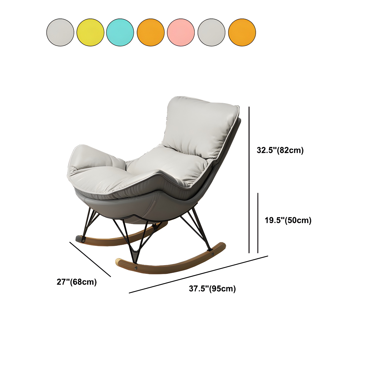 Wingback Rocker & Ottoman Set | Ormau - image 23