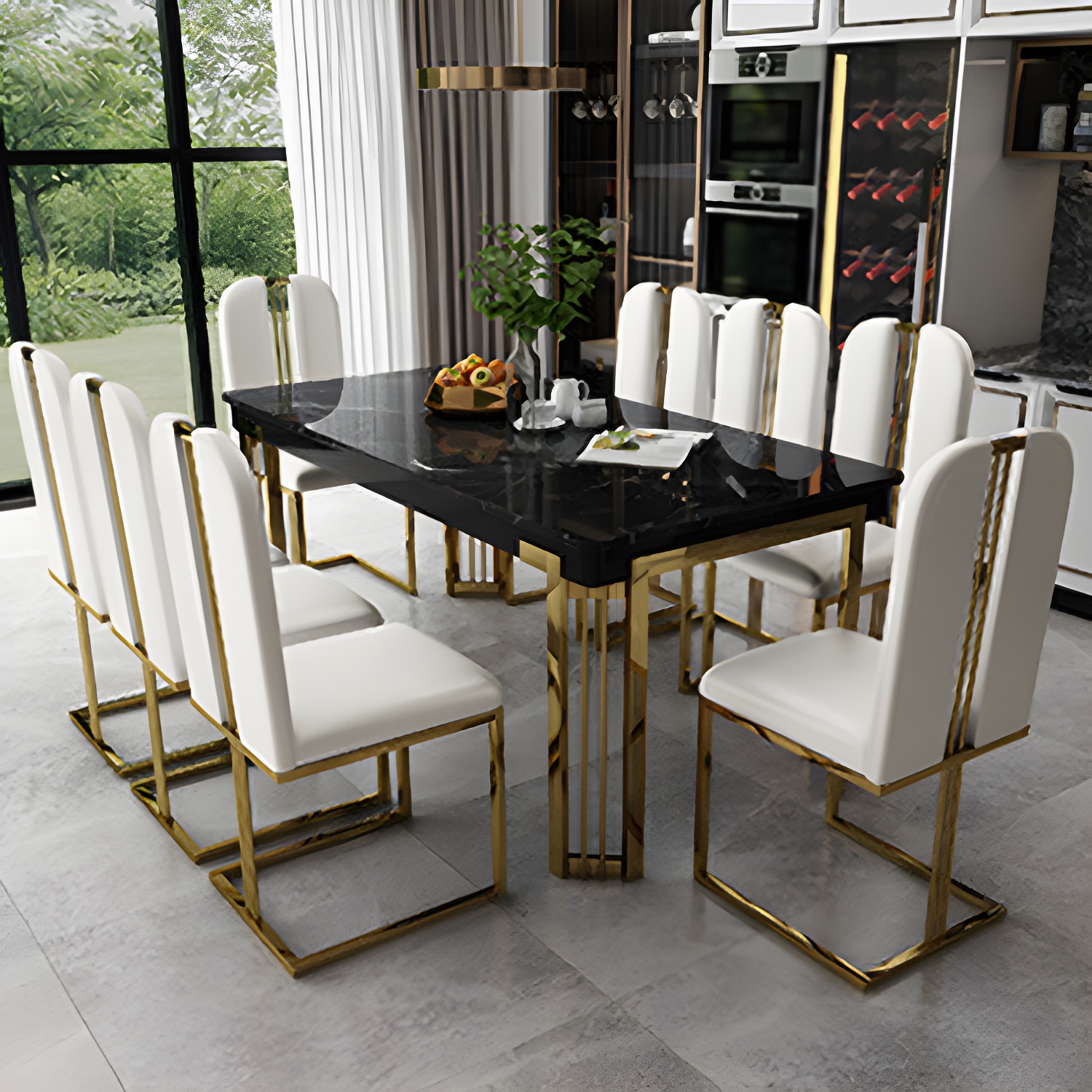 Modern Marble Dining Set | Ormau - image 26