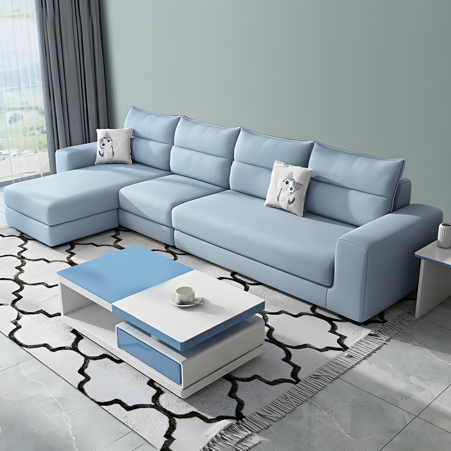 Modern L-Shape Sectional | Ormau - image 13