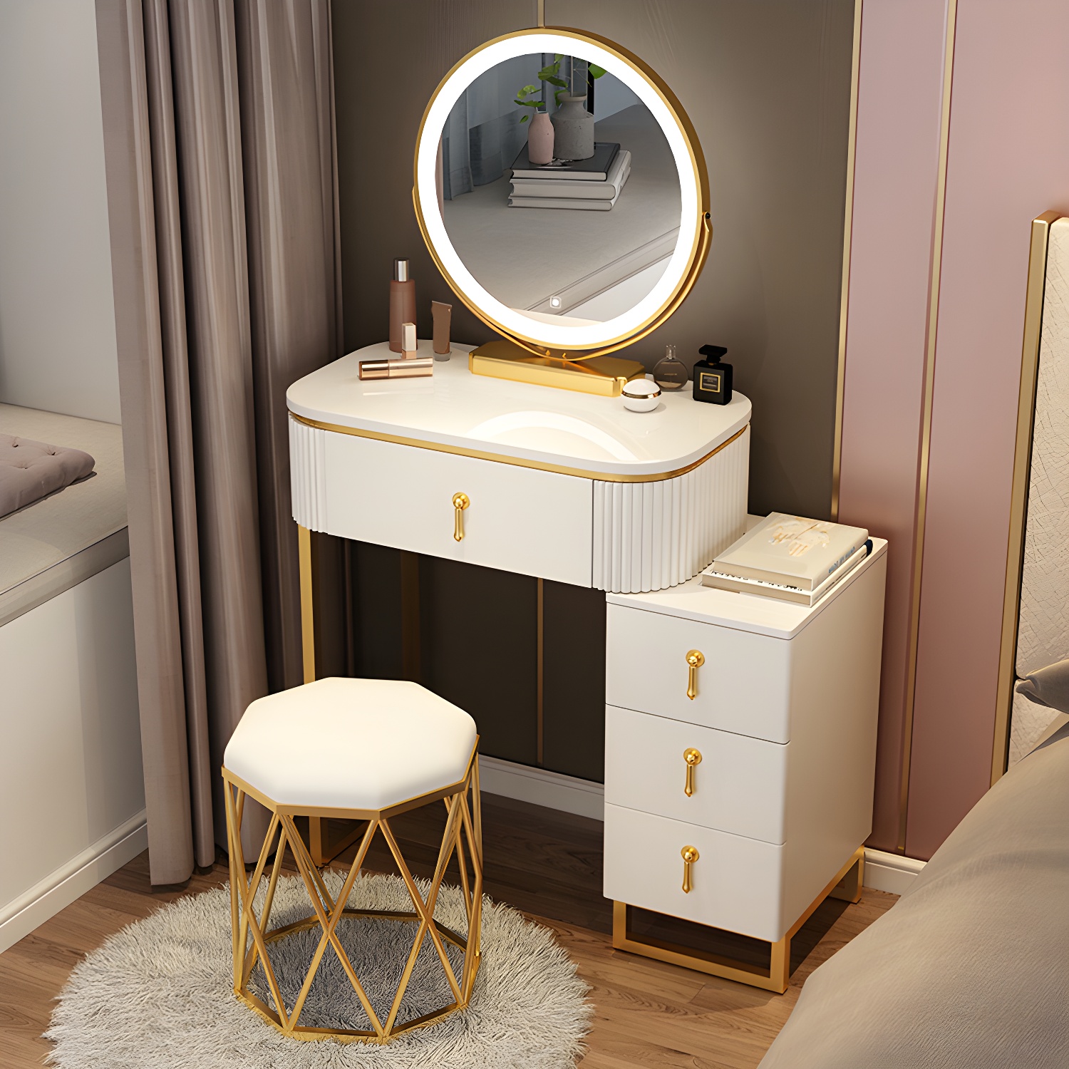 Glam Lighted Vanity | Ormau - image 8