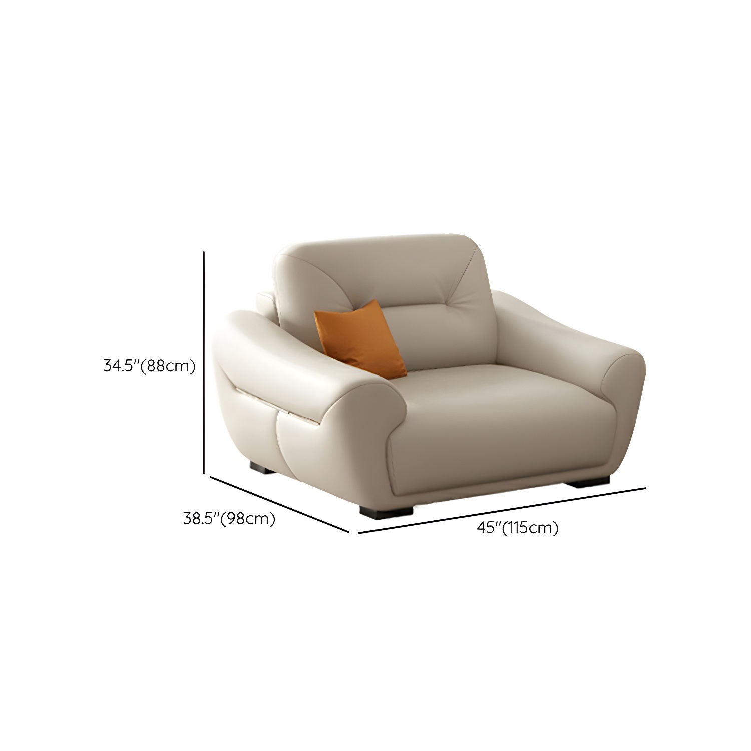 Modern Leather Sectional Sofa | Ormau - image 14